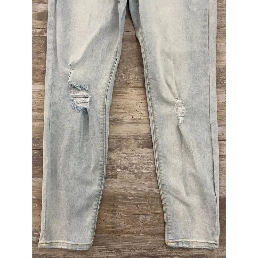 Vanilla Star High Rise Skinny Jeans Ankle Cropped Distressed Juniors Size 7 - Picture 3 of 7